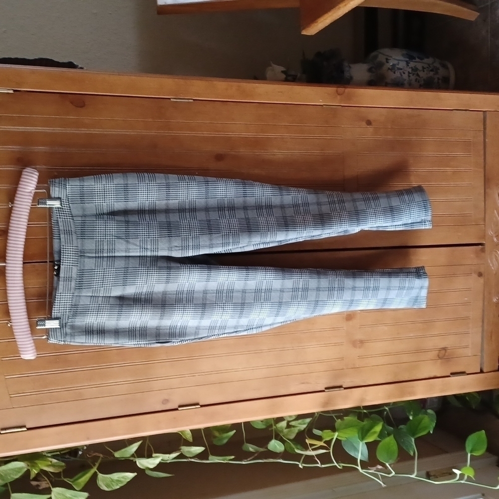 NWT REVAMPED Dark Academia Plaid StretchyTrousers